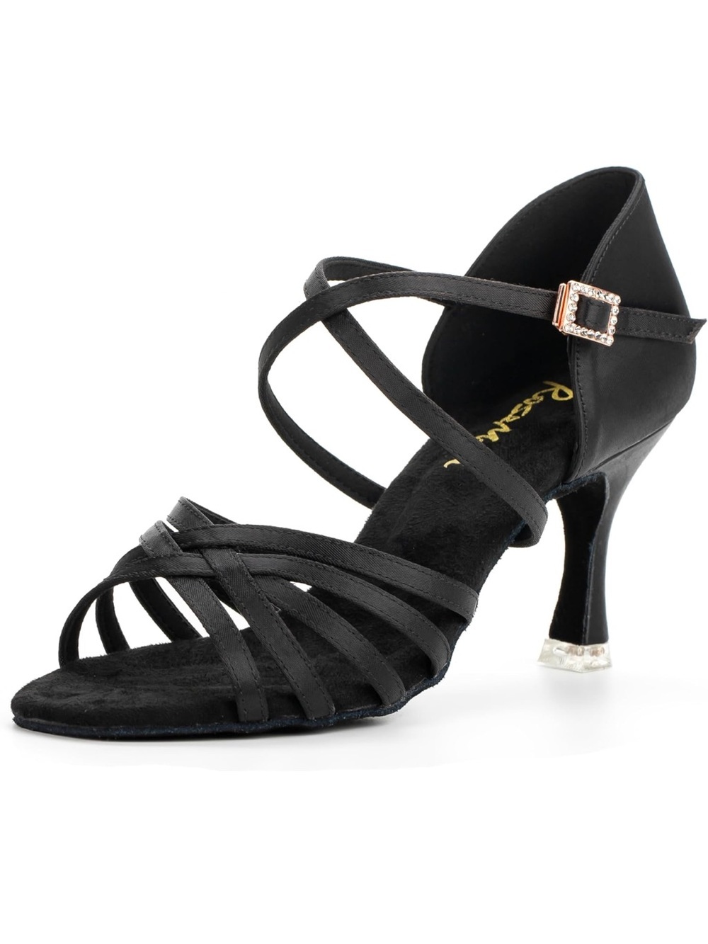 3" Ballroom Dance Shoes Satin Professional Practice Dance 6.5. 1839-1